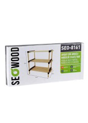 Seowood Bamboo Multi Purpose 3-Tier Modular Shelf (28 x 56 x 52 cm)