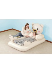 Bestway 1-Person Inflatable Teddy Bear Air Bed for Kids (188 x 109 x 89 cm)