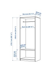 RAKKESTAD Wardrobe with 2 doors