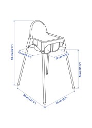 ANTILOP Highchair with safety belt