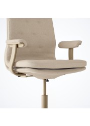 MULLFJÄLLET Conference chair with castors