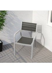 SJÄLLAND Table+2 chairs w armrests, outdoor