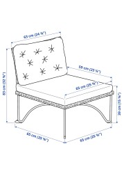 JUTHOLMEN Easy chair, outdoor