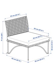 JUTHOLMEN Easy chair, outdoor