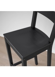 NORDVIKEN Bar stool with backrest