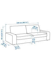 KIVIK Three-seat sofa