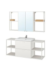 ENHET / TVÄLLEN Bathroom furniture, set of 18