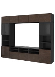 BESTÅ TV storage combination/glass doors