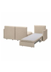 VALLENTUNA 3-seat modular sofa with sofa-bed