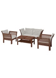 ÄPPLARÖ 4-seat conversation set, outdoor