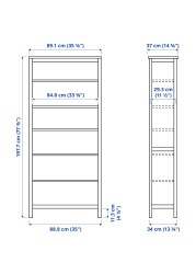 HEMNES/ALEFJÄLL Desk and storage combination