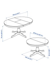 INGATORP / INGOLF Table and 4 chairs