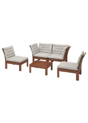 ÄPPLARÖ 4-seat conversation set, outdoor