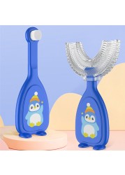 360 Degree Baby Toothbrush U Shape Baby Toothbrush Soft Silicone Toothbrush For Baby Teeth Cleaning Oral Care