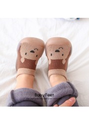 Baby sock shoes anti-skid spring autumn cartoon animal breathable shoes baby girl baby boy soft TPE sole baby boy casual shoes