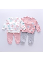 2pcs baby girls clothes sets autumn winter baby girls clothes kids tracksuits for girl suit children clothes 1 to 6 years old