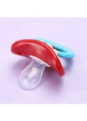 1/2pcs Baby Silicone Pacifier Funny Mustache Lip Shape Pacifier Doll Nipple Teething Toddler Pacy Orthodontic Soother Pacifier