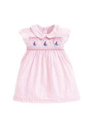 Little maven 2022 baby girls clothes casual cotton lovely kids summer dress for infant children 2 to 7 years