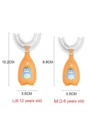 Baby Toothbrush Children Dental Oral Care Cleaning Brush Soft Silicone Teeth Baby New Born Baby Products 2-12Y