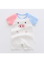 2022 Summer Short Sleeve Baby Girl Romper Cotton Infant Girls Clothes 0-3 Years Toddler Girl Romper Newborn Clothes Jumpsuits