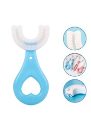 Baby Toothbrush Children Dental Oral Care Cleaning Brush Soft Food Grade Silicone Teething Baby Toothbrush Newborn Items 2-12Y