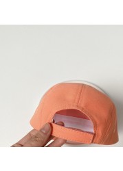 New Summer Candy Color Baby Baseball Hats Oh.Hello Print Kids Boys Girls Outdoor Sun Hats Cotton Autumn Peaked