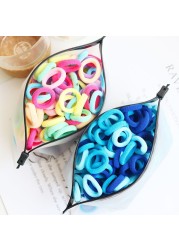 Baby Girl Little Hair Bands Toddler Children Headbands Colorful Elastic Hair Tie Nylon Scrunchie Hair Rope 50/100pcs Hair Accessories