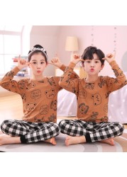 Boys Dinosaur Pajamas Children Sleepwear For 6 8 10 12 Years Kids Pajamas 100 Cotton Animal Cartoon Homewear Pajamas Suits