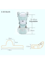 Baby Carrier for 0-48 Months Comfortable Baby Carrier for Newborn Baby Hipseat Seat Kangaroo Wrap Sling Hipseat Waist Stool Backpack