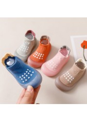 Newborn Baby Socks Shoes Boy Girl Dinosaur Baby First Walkers BeBe Cotton Comfort Soft Anti-Slip Prewalker Crib Infant Shoes