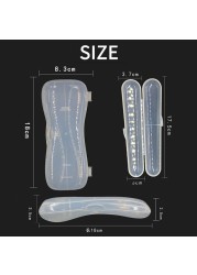 Soft Head Spoon Storage Box Baby Tableware Transparent Case Baby Silicone Spoon Box 18*8.3cm Food Grade PP Travel Utensil Box