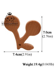 Infant Chawable Baby Toy Wood Teether Cherry Shape Natural Wooden Baby Teether Toys Wood Teething Accessories Baby Birthday Gifts