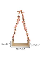 Newborn Photography Props Photo Swing Seats With Beautiful Flower Vine Baby Photo Studio Shoot Photo Studio Equipment