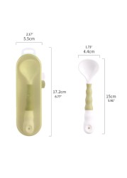 B2EB Baby Bendable Spoon Silicone Toddlers Feeding Training Spoon Tableware BPA Free Self Feeding Learning Spoon for Babies