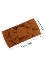 Baby Bowknot Headband Stretchy Turban Elastic Big Bows Hair Band Head Wrap Children Toddler Headwear Hair Decorations