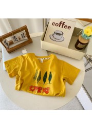 2022 summer new T-shirt children's clothing short-sleeved T-shirt boys cotton T-shirt fashion girls tops