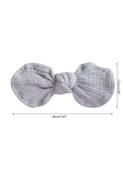 Baby Bowknot Headband Cute Rabbit Ears Bows Knot Turban Elastic Hair Band Head Wrap For Toddlers Headwear