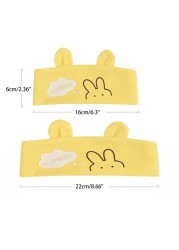 Cartoon Cute Rabbit/Bear Baby Blank Top Hat Headband Elastic Turban Knit Cap Bonnet Sleep Cap