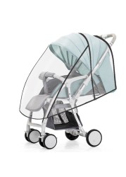 Universal Stroller Rain Cover Wind Transparent Dust Shield Pram Umbrella Raincoat Baby Car Seat Cover Stroller Accessories