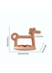 New Baby Teether BPA Free Soft Silicone Infant Molar Soothing Gum Gloves Creative Little Horse Anti Eating Hand Teething Toys