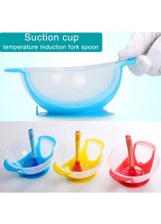 Baby Dish Set Training Bowl Spoon Cutlery Set Dinner Bowl Learning Dishes With Suction Cup Children Training Dinnerware