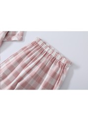 Baby Girls Fashion Plaid Pajamas 2 3 4 5 6 7 8 9 10 11 Years Baby Boy Soft Cotton Sleepwear Set Summer Summer