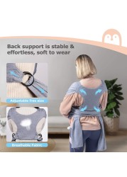 Baby Sling Loop Comfortable Carrier Wrap Summer Cotton Cross Simple Adjustable X-Shape Front Hold Type Baby Care GearBackpack