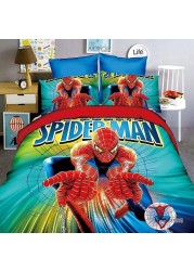 Disney Kids New Captain America The Avengers Spiderman Baby Bedding Set Twin Single Duvet Cover Pillowcase For Boys Children Gift