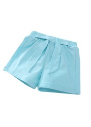 Summer Kids Girls Solid Color Pants Fashion Cute Pants Children Pants Girls Pants Teenage Costume For 2-12 Years