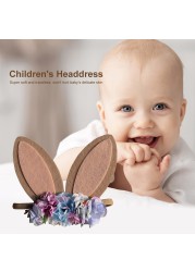 Big Ears Rabbit Headband Kids Easter Gift Bunny Easter Party Welcome Spring Happy Easter Home Decor Girl Rabbit Decor