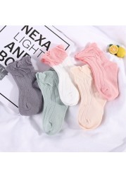 New 2021 5 Pairs Baby Socks Boys Girls Round Socks Fashion Comfortable Cotton Sock Baby Sock Clothes Gift Baby Socks