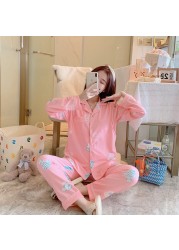 Pajamas Clothes Women Breastfeeding Set Leisurewear Nursing Suits Pregnant Woman Pajamas Twinset Breastfeeding Tops Pant 2pcs