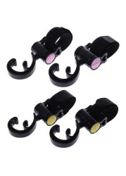 2pcs/set Baby Stroller Hook Hooks Strong Strong Shopping Bag Storage Hanger Hanging Carriage Carriage Multifunctional Outdoor