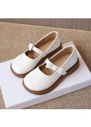 Student Girls Leather Shoes College Style Kids Mary Jane Shoes Children Girls Party Cosplay Loafers Casual School Girl Shoes